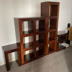 Wood Modular Bookcase & Shelving Unit