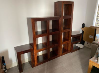 Wood Modular Bookcase & Shelving Unit