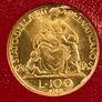 Vatican 1948 100 Lire Gold Coin Rare Low Mintage, 5,000!!! Image 10