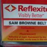 SALE!  Across the body safety belt - REFLEXITE Sam Browne Belt - Reflective and Fluorescent High Visibility Safety Belt - Junior Image 5