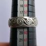 Vintage 925 Sterling Silver Celtic spiral band Ring size Q - 5.0g Image 10