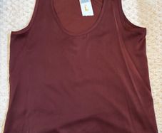 Burgundy Vest Top - L
