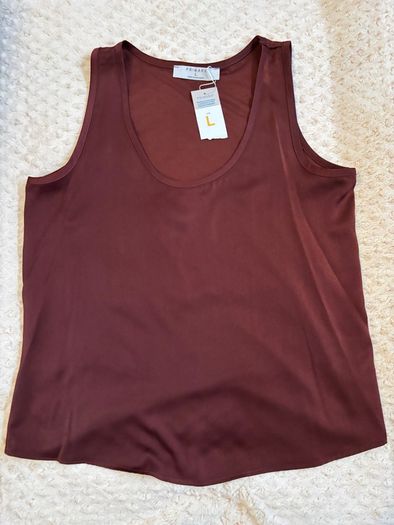 Burgundy Vest Top - L