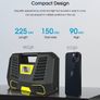 Cordless Tire Inflator Portable Air Compressor with 150PSI, Fast Inflation, 3 2000mAh Rechargeable Battery - Wireless Digital Tire Pump for Car Tires (FREE SHIPPING) Image 3