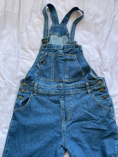 Blue denim dungarees