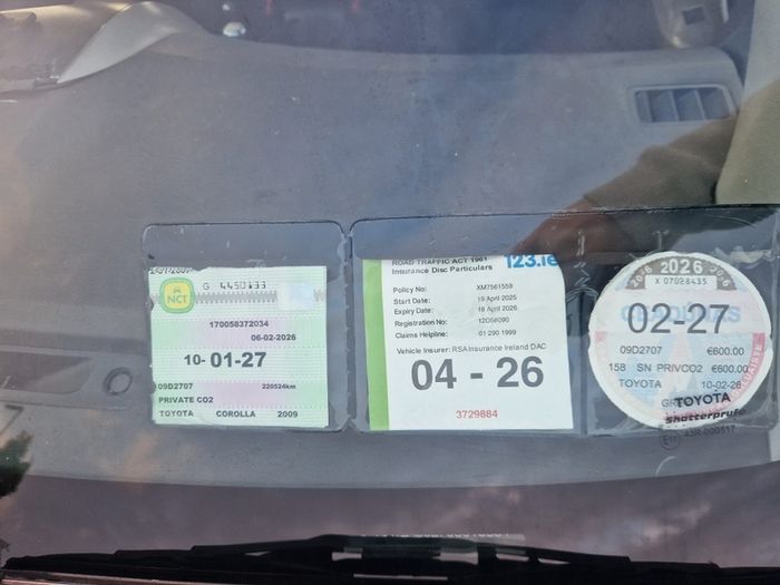 2009 Toyota Corolla 1.4 nct and tax
