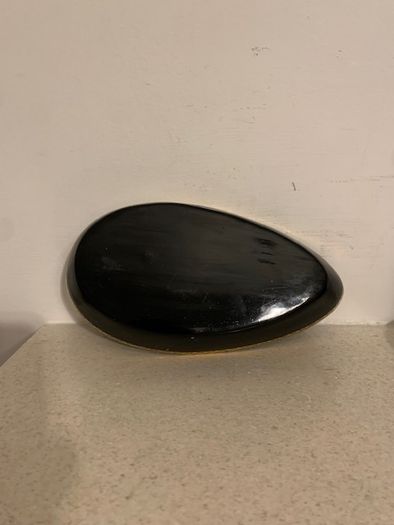 Vintage Black Gold Lacquered Duck Trinket Box