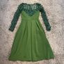 Green Floral Dress Image 2