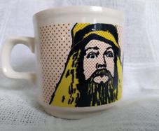 carrigaline pottery, RTE memorabilia mug, Wanderley Wagon, 40 Coats