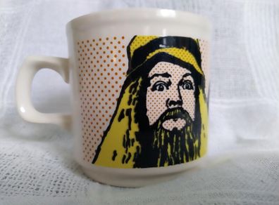 carrigaline pottery, RTE memorabilia mug, Wanderley Wagon, 40 Coats