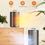 FREE 3 DAY DELIVERY Smart Electric Heater, Low Energy Efficient, 24H Timer Heater for Indoor Use with Thermostat, Wi-Fi App &Voice Remote Control, Ceramic Heater Safety for Home Room Office Desk Portable Image 4