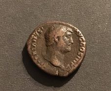 Roman Coin Emperor Hadrian As 134-138AD