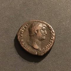 Roman Coin Emperor Hadrian As 134-138AD