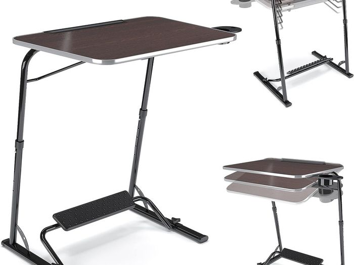 Folding Laptop Table For Sofa Wooden Portable Computer Desk Overbed ...