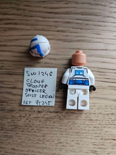 lego sw1246 clone trooper officer 501st legion, set star wars 75345
