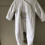 Soft white mothercare pramsuit 3-6 months Image 2