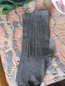 girls grey school socks