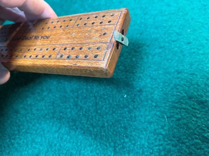 Guinness Cribbage Board 1960s