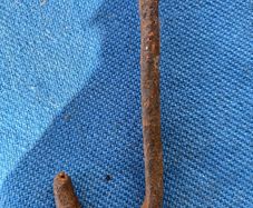 Unusual fire crane hook
