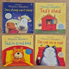 Set of 4 Usborne Phonics Readers books
