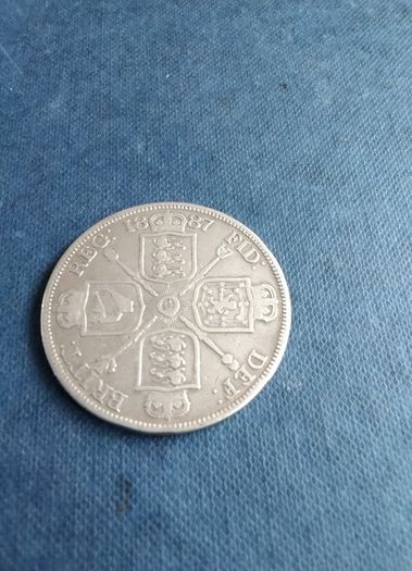 Victorian Silver Double Florin