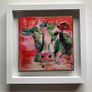 Framed Original Abstract Painting of Cow  Original Gift Image 2