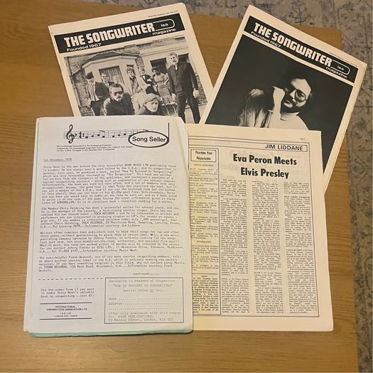 Rare 1978 "The Songwriter " Limerick Magazine