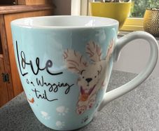 Tesco Wiggly Tail Dog Mugs (set of three) - NEW