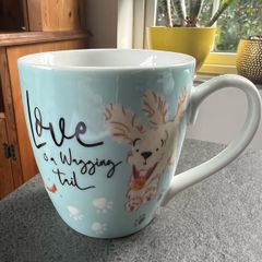 Tesco Wiggly Tail Dog Mugs (set of three) - NEW