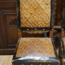 Set of 6 Spanish Renaissance Revival Walnut Dining Chairs Image 2