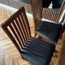 Extendable Dark Wood Dining Table and Chairs Upcycling / DIY Project Image 5