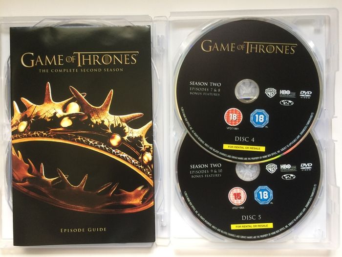Game Of Thrones (Complete Collection 1-8 + Conquest & Rebellion) [DVD TV Boxsets]
