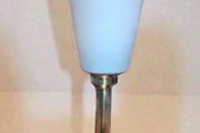 Brass and glass Bauhaus lamp