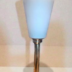 Brass and glass Bauhaus lamp