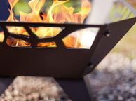 main image for ad Square Fire Pit, Fire Bowl for Outdoor Use - For Garden, Balcony, Terrace - Black Powder-Coated Steel, 51.5 x 51.5 x 30 cm, 35416