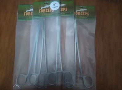 Forceps Straight & Curved  8inch/10inch/12inch 20cm/25cm/30cm