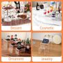 Set of 9 Clear Acrylic Display Risers Cupcakes Holder Sweet Stand Display Transparent Showcase Stands, Candy Bar Risers, Acrylic Lifts Display for Figures Image 2
