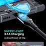 INIU USB C Charger Cable, 2m Type C Cable Fast Charging, Braided USB A to USB-C Phone Charger Cable USBC for iPhone 17 16 15 Pro Max, Samsung Galaxy S25 S24 Ultra, Pixel 10, iPad Air Switch Steam etc. Image 4