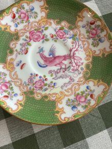 Replacement Minton Fine Bone China Green Cockatrice Saucer