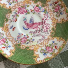 Replacement Minton Fine Bone China Green Cockatrice Saucer