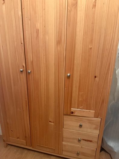Wooden wardrobe