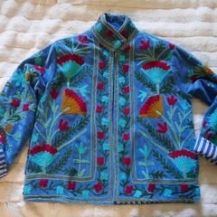 Velvet embroidered jacket size L