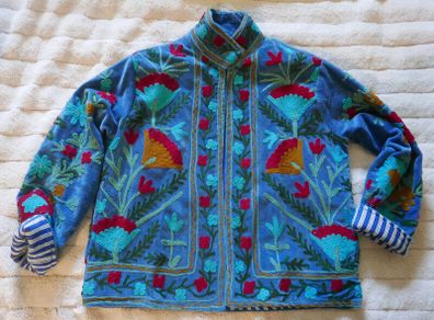 Velvet embroidered jacket size L