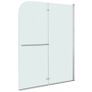 Folding Shower Enclosure 2 Panels ESG 120x140 cm Image 2