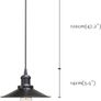 NEW SALE | Vintage Industrial Style Ceiling Pendant Lights,Set of 3 Black Metal Pendant Lights,Hanging Light Fixture for Kitchen Island,Farmhouse,Living Room,Bedroom Image 5