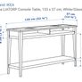 Glass Top Console Table Image 4