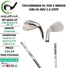 Taylormade Hi-Toe 3 Wedge Lw 58 Degree.10 / Kbs Hi-Rev 2.0 Stiff