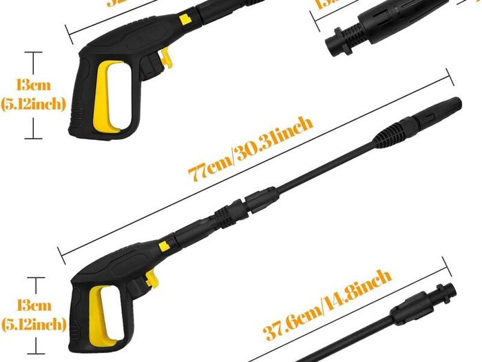 Replacement Pressure Washer Gun with Extension Wand, for Replacing Karcher Electric Pressure Washers Handle, for Karcher K2 K3 K4 K5 K6 K7 Hose Quick Connect System 2175PSI