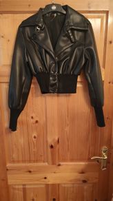 Fake Leather Black Jacket