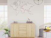 Sideboard Sonoma Oak 120x36x69 cm Chipboard